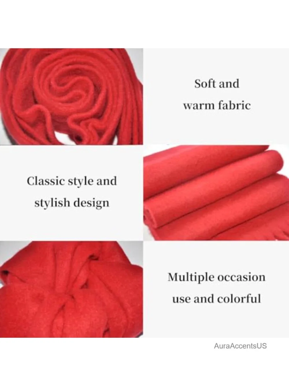 Wool Blend Scarf Shawl Wrap Long Tassel Blanket Oversized Winter Fashion Plaid